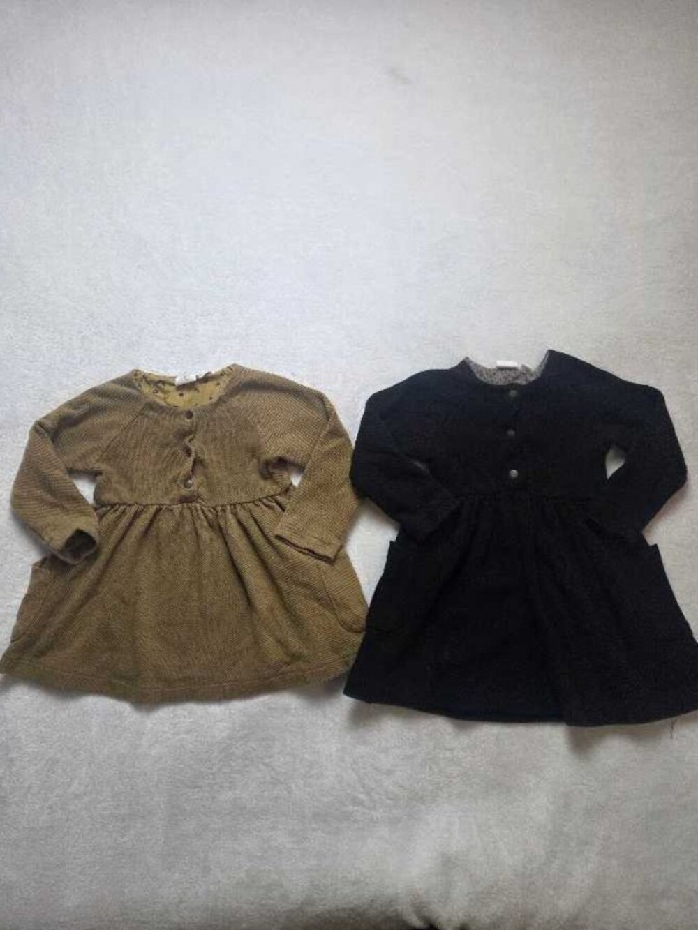 Set of 2 Girl's 3-4 (2-3 with shrinking though) Zara warm winter dress dresses
